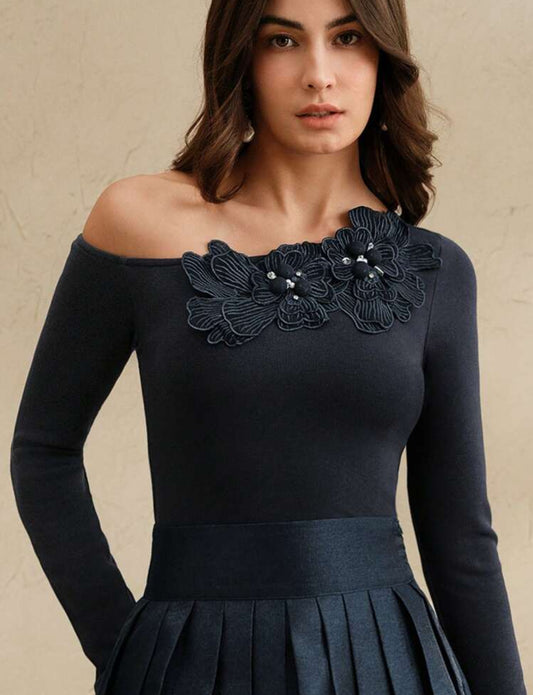 EMBELLISH ME - One Shoulder top