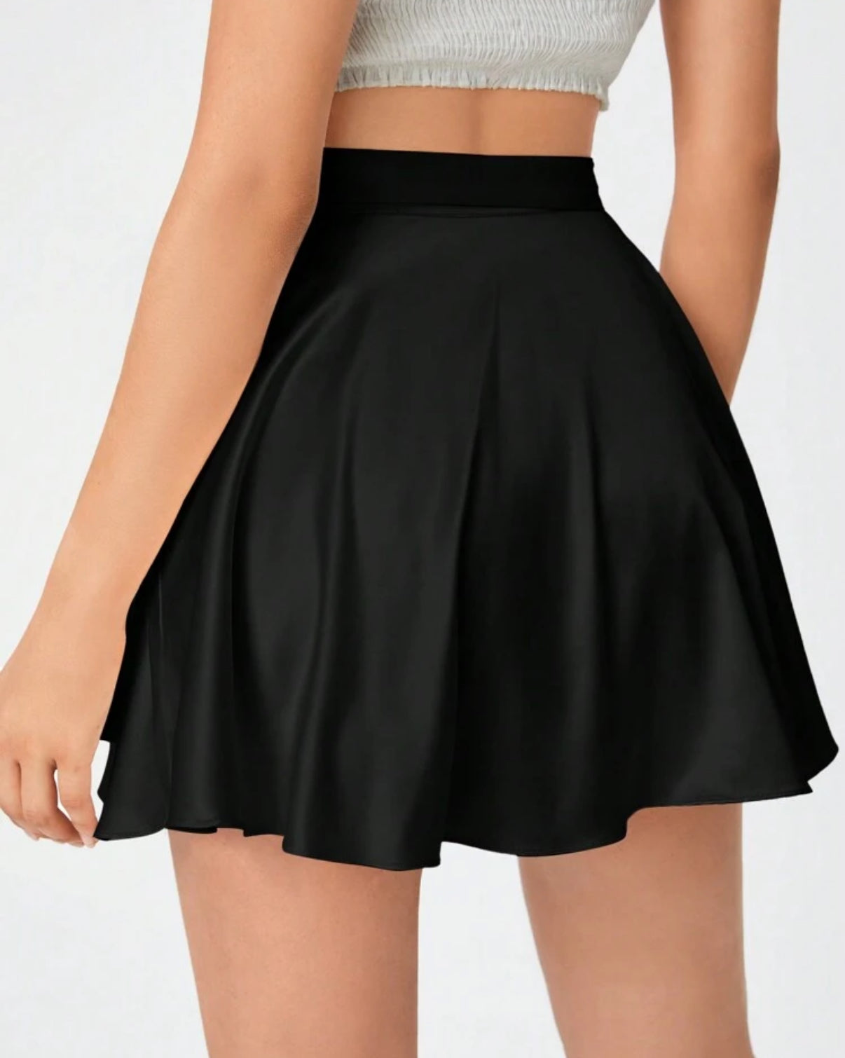 BLUSH BABY - Satin Wrap Skirt